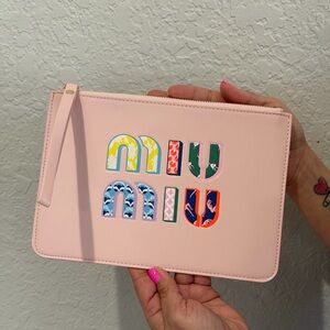 GWP Miu Miu Baby Pink Case w/ Patterned Logo